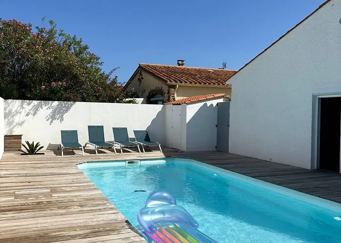 Familiale A 100m De La Avec Piscine - Fr-1-529-172 Villa Le Barcarès
